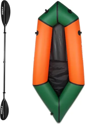 210 TPU Packraft Portable and Lightweight with 4 Pieces Aluminum Shaft Kayak Paddle, 220cm/86.6''