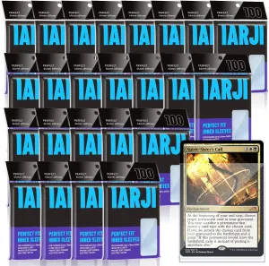 2400 Counts Perfect Fit Card Sleeves, Exact Fit Card Sleeve, Inner Sleeves for Double-Sleeving, High Clarity Trading Card Sleeve for MTG, PKM, TCG, Gaming Cards
