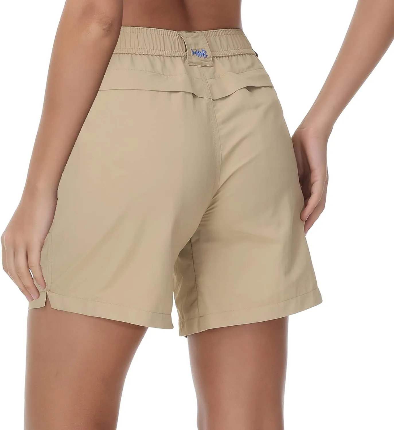 BASSDASH Womens 7 Fishing Shorts UPF 50  Water Resistant Quick Dry Lightweight Hiking Cargo Shorts with Pockets FP03W