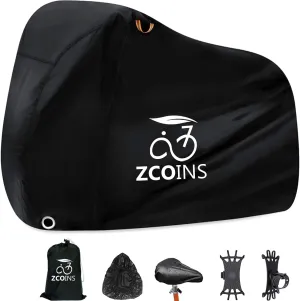 High-Density Waterproof Bike Cover for 1 or 2 Bikes, 210D Lightweight Durable Bicycle Cover for Outdoor Storage, UV Resistant Dustproof Protection for Mountain Bikes, Includes Storage Bag