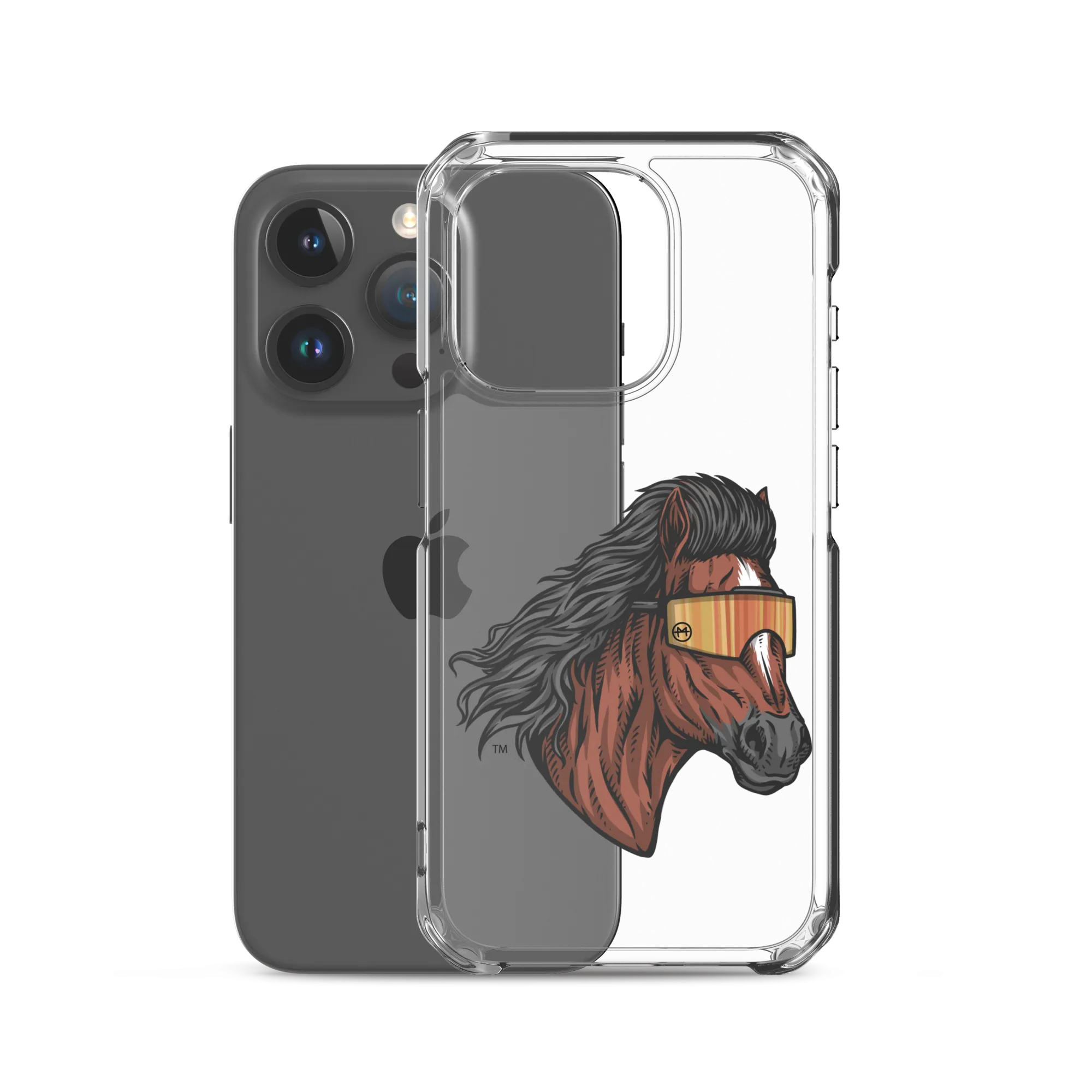 Horse Mullet iPhone Case - Clear