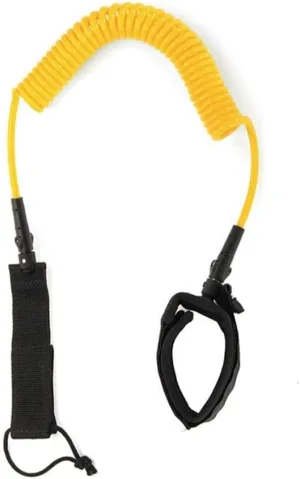 Inflatable Paddle Boards 10ft 7mm SUP Ankle Leash Surfboard Coiled Stand UP Paddle Board TPU Paddle Board Rope Surfing Accessory Vacation Must Haves (Color : Yellow)