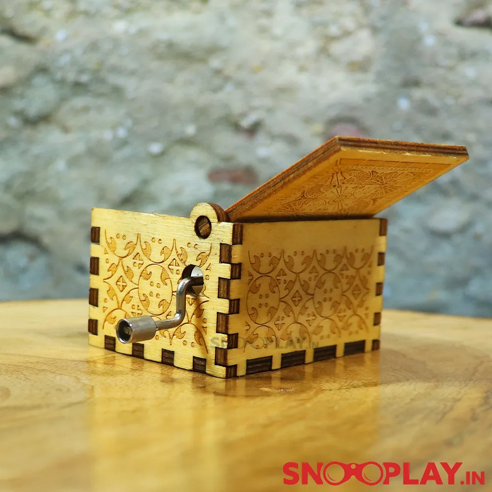 Lion Sleeps Tonight Theme Hand Engraved Wooden Music Box