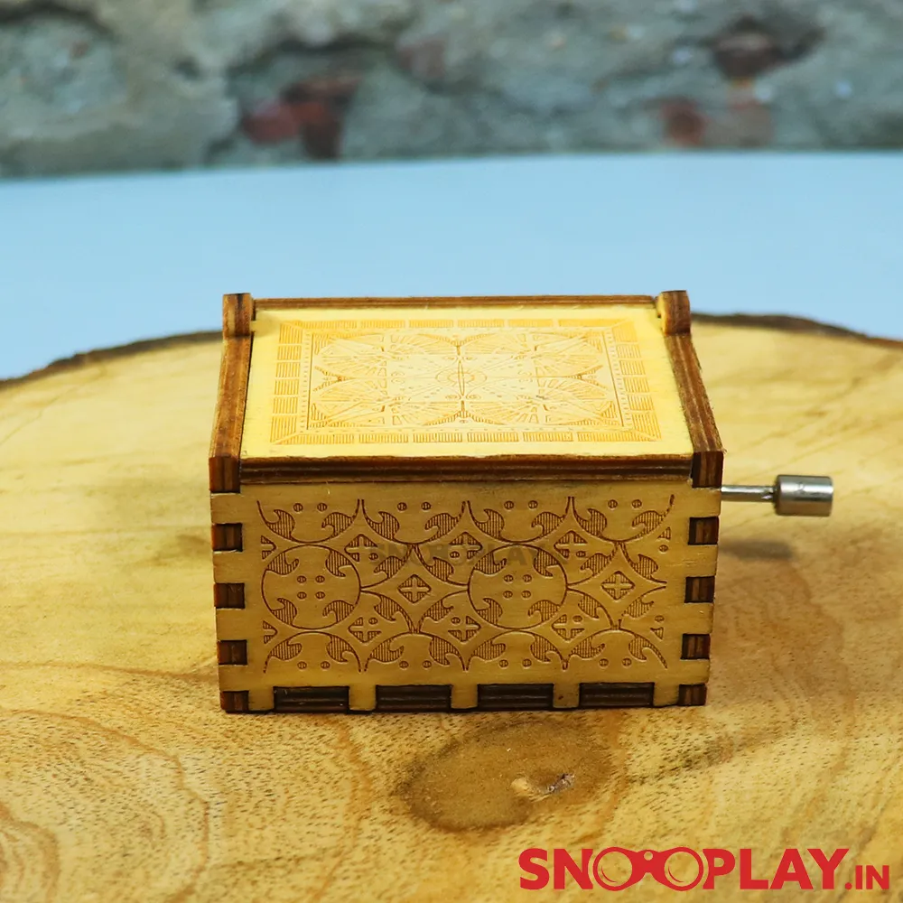 Lion Sleeps Tonight Theme Hand Engraved Wooden Music Box