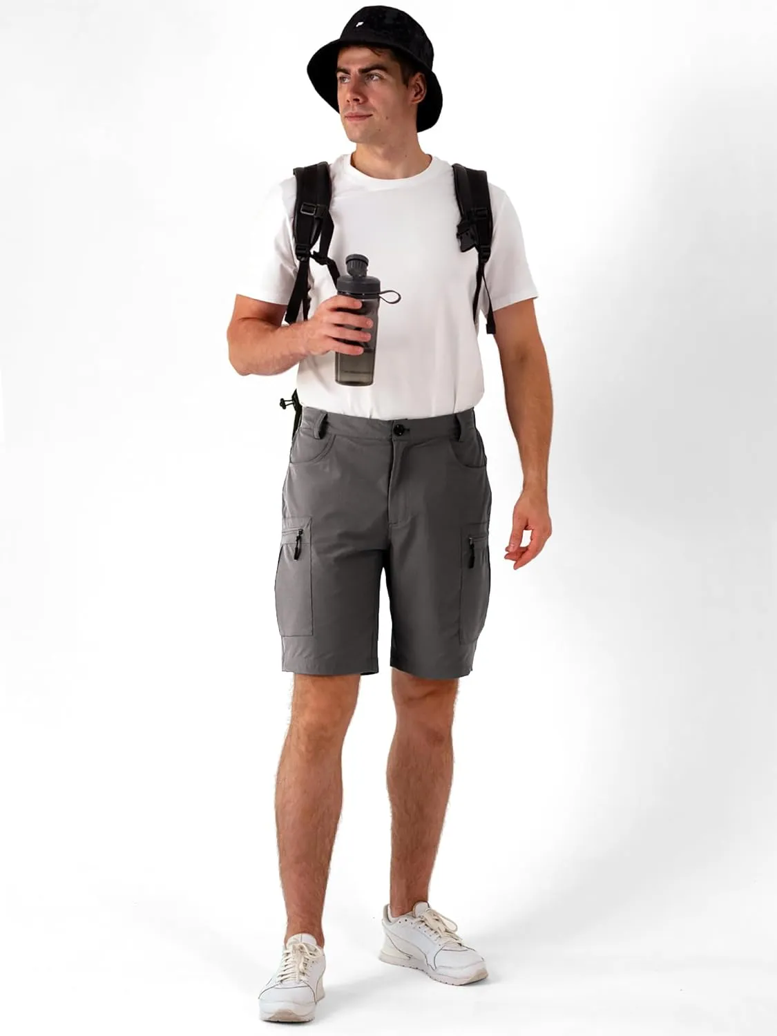 Mens Hiking Cargo Shorts Stretch Quick-Dry Outdoor Casual Work Shorts for Men Camping Fishing