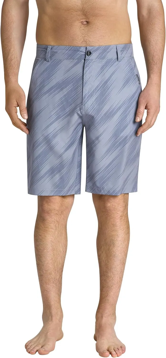 Pipeline Men's Hybrid Shorts 4 -Way Stretch Quick Drying Lightweight UPF 50  Protected Fabric Comfortable and Versatile