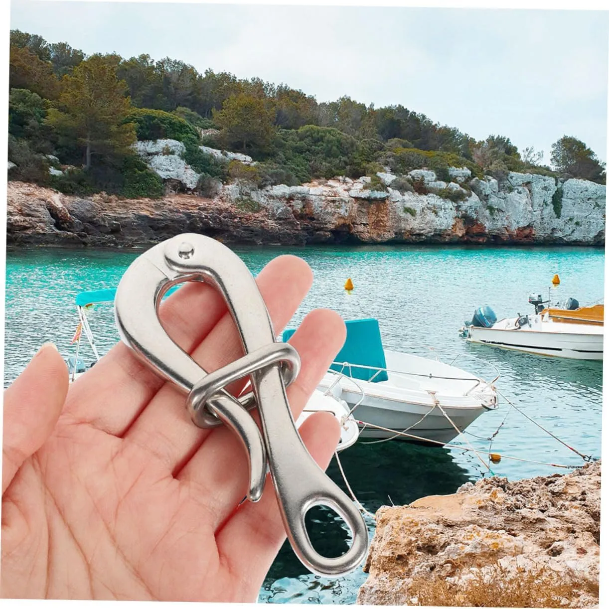 Quick Release Hook Sturdy Boat Hook Quick Release Boat Hook Sailing Boat Yacht Hook Stainless