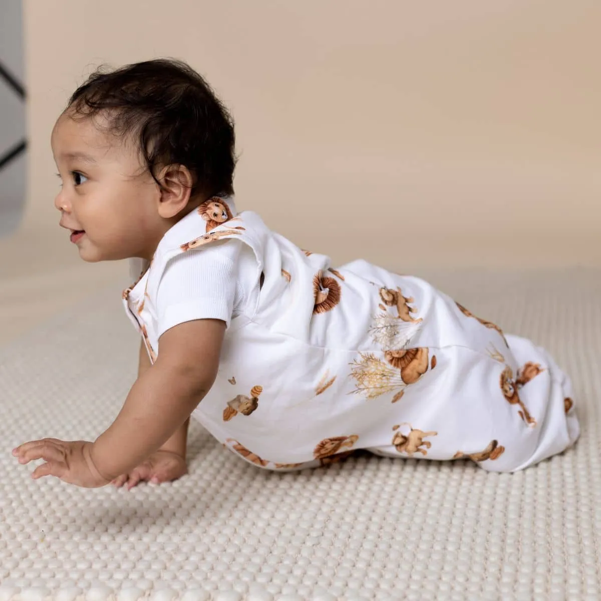 Snuggle Hunny Organic Jersey Sleeping Bag 1.0 TOG - Lion