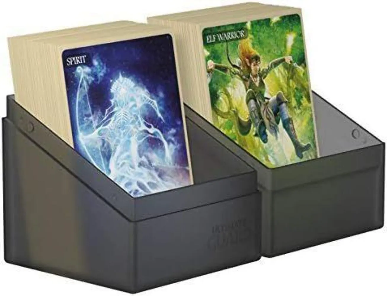 Ultimate Guard Boulder 100  Classic, Deck Case for 100 Double-Sleeved TCG Cards, Topaz, Secure & Durable Storage for Trading Card Games, Soft-Touch Finish