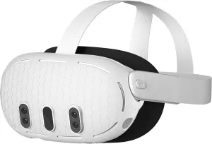 VR Shell Cover for Quest 3, Silicone Front Headset Protector Cover Compatible with Quest 3 Accessories (Gray)