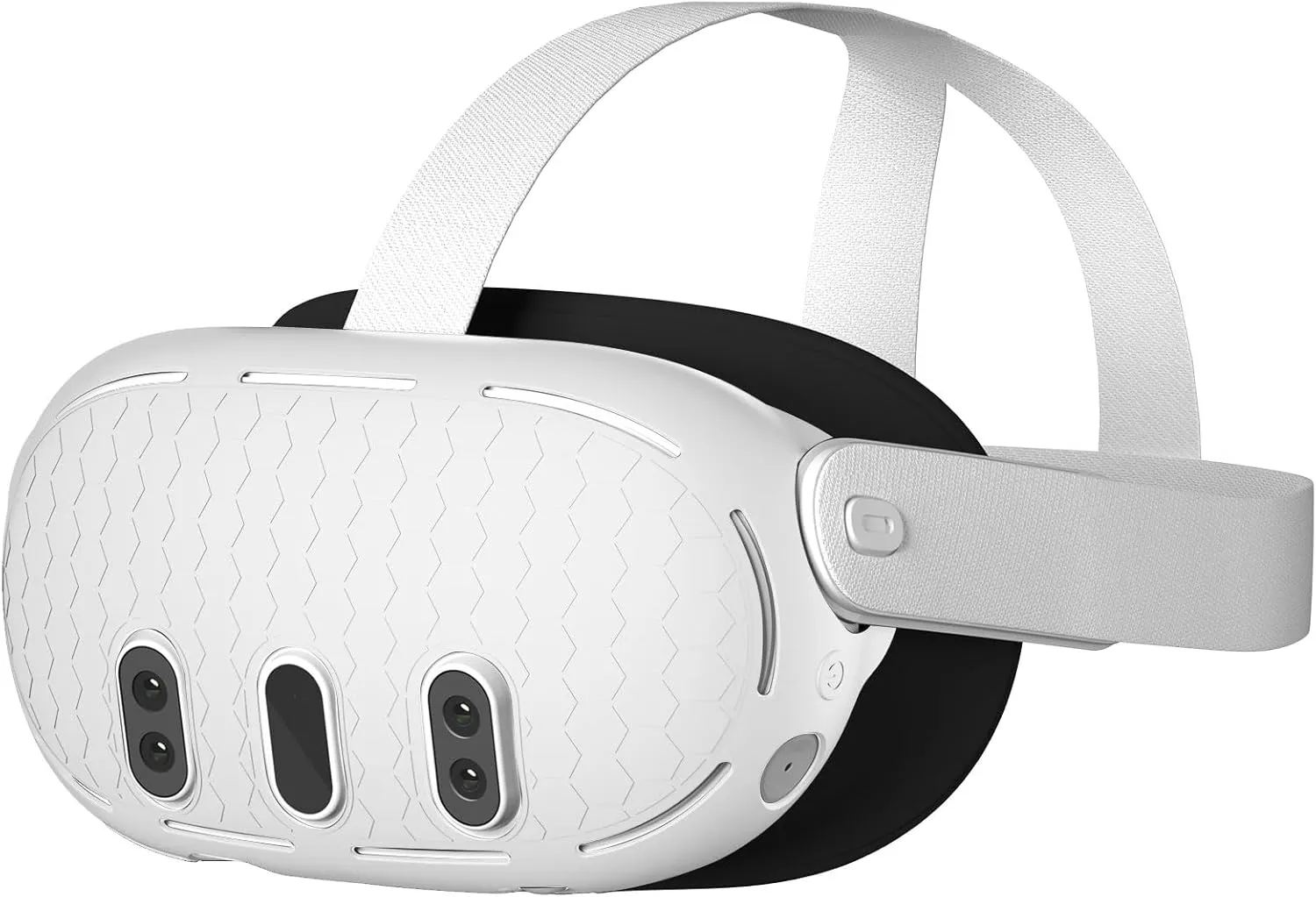 VR Shell Cover for Quest 3, Silicone Front Headset Protector Cover Compatible with Quest 3 Accessories (Gray)