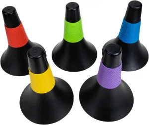 YARNOW 5pcs Soccer Drills Cones Agility Training Markers Horn Shape Obstacles for Sports and Outdoor Activities